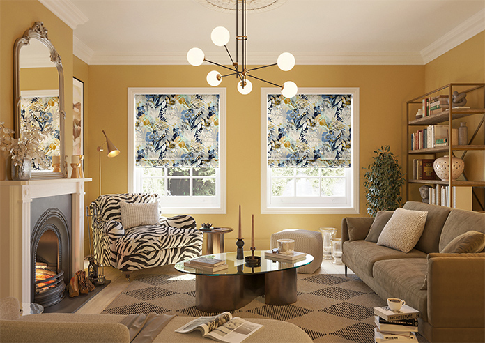 Bali, Navy - Roman Blind - Image 8